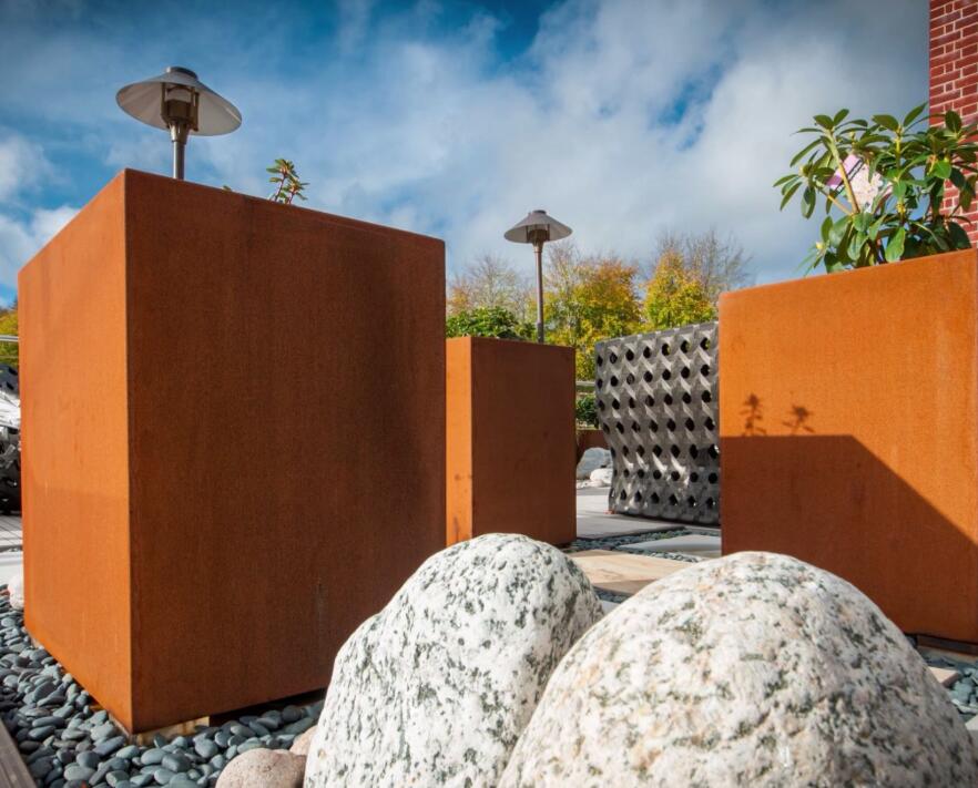 噶尔锈钢板花箱