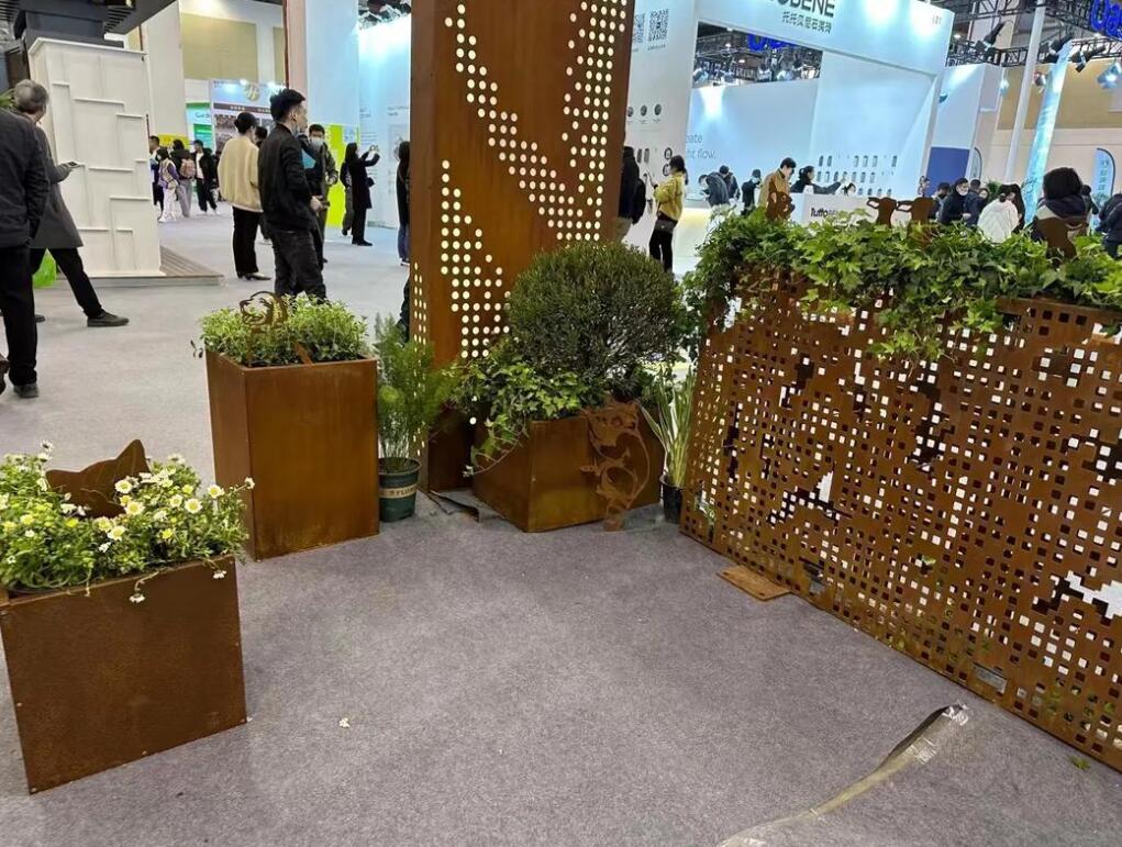 噶尔耐候钢花箱