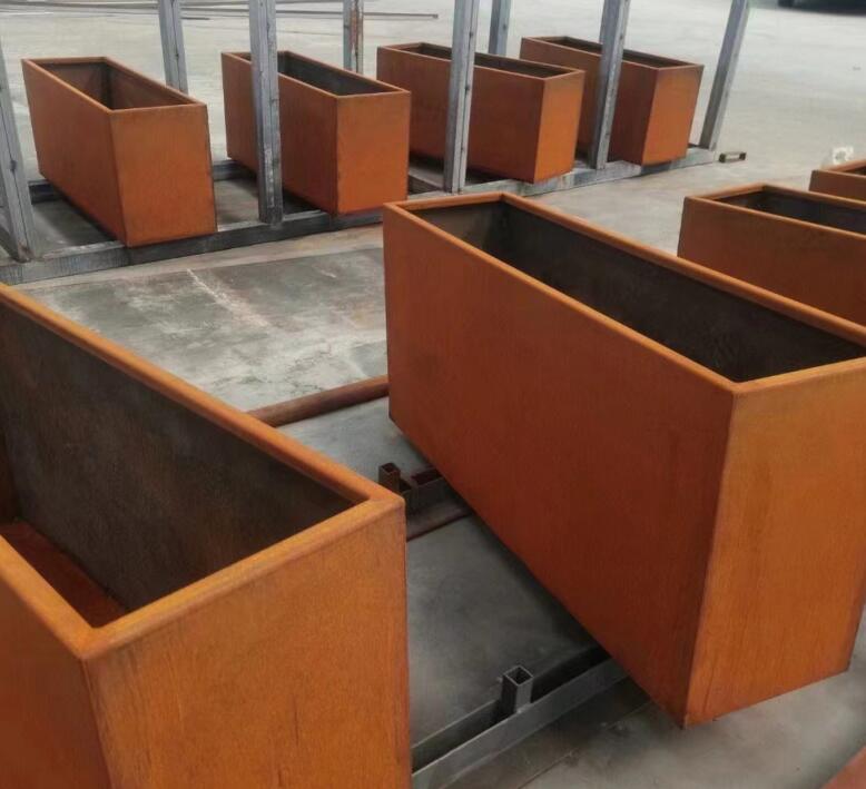 噶尔耐候钢花箱